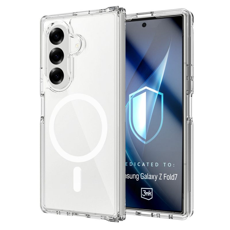Funda 3MK Armor MagCase para Samsung Galaxy Z Fold7, transparente
