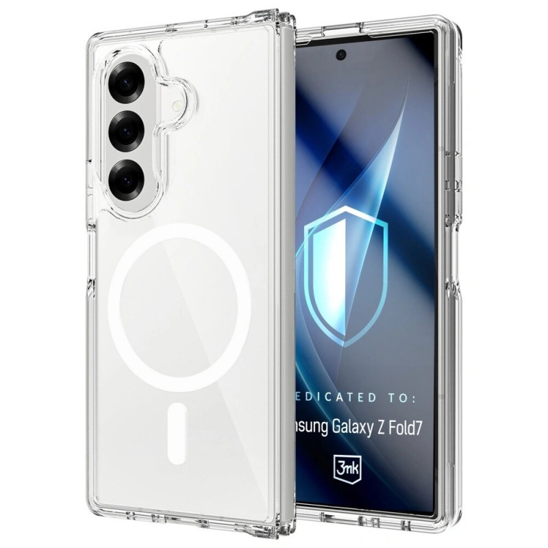 Funda 3MK Armor MagCase para Samsung Galaxy Z Fold7, transparente