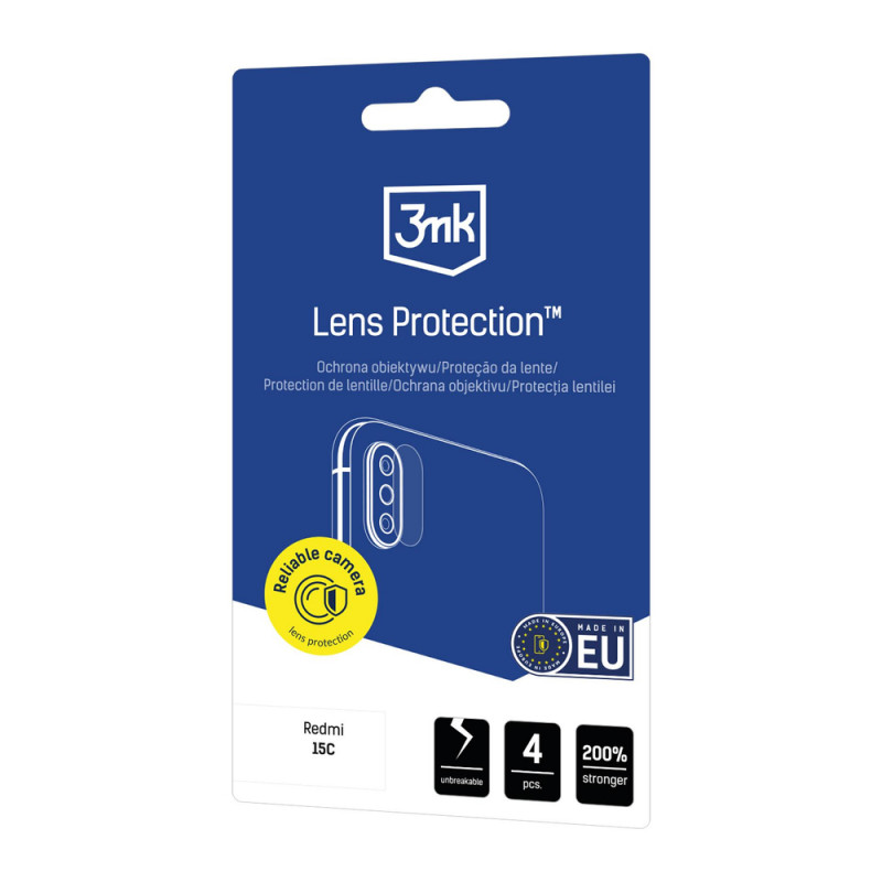 Protector de lente de cámara 3MK Lens Protection para Xiaomi Redmi 15C 4G