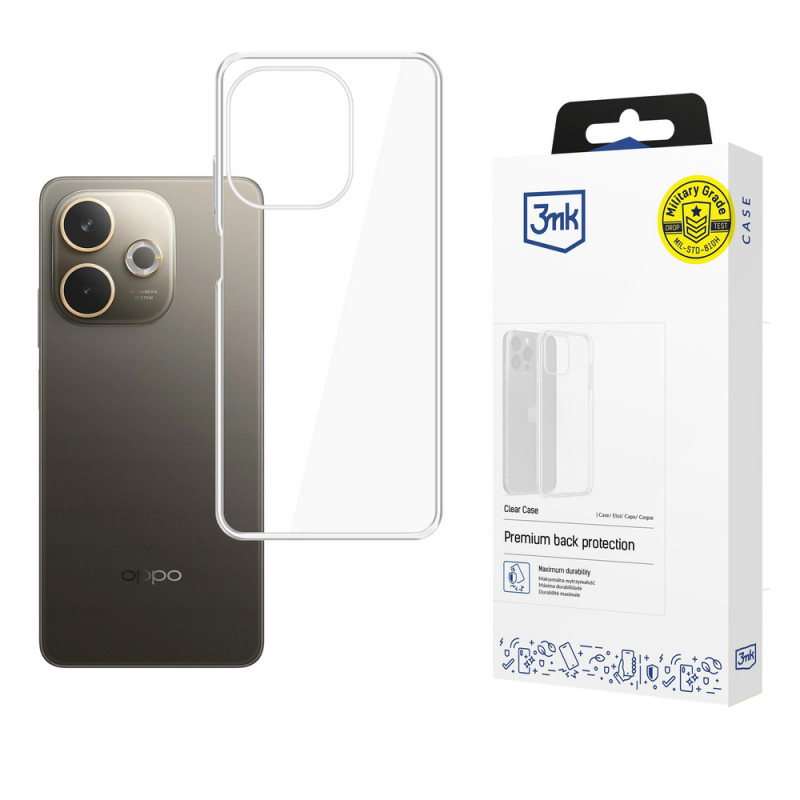 Funda transparente 3MK Clear Case para Oppo A5 Pro 5G, transparente