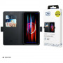 Funda cartera 3MK para Honor X5C Plus 4G, negra