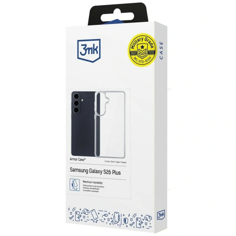 Funda 3MK Armor Case para Samsung Galaxy S26, transparente