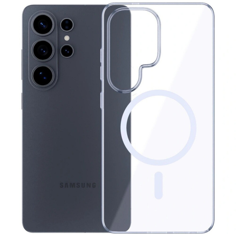 Funda protectora 3mk Clear MagCase para Samsung Galaxy S26 Ultra, transparente