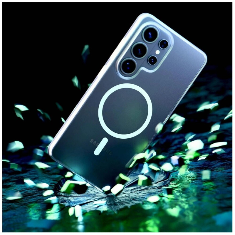 Funda protectora 3mk Clear MagCase para Samsung Galaxy S26 Ultra, transparente