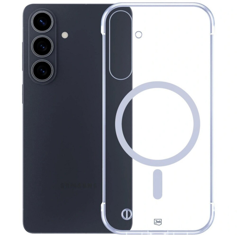 Funda protectora 3mk Just20g MagCase para Samsung Galaxy S26, transparente
