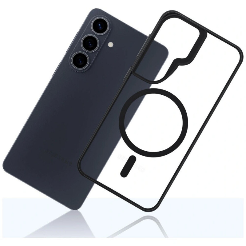 Funda protectora 3mk Satin Armor MagCase para Samsung Galaxy S26+, negra