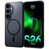 Funda protectora 3mk Smoke MagCase para Samsung Galaxy S26+, negra