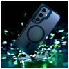 Funda protectora 3mk Satin Armor MagCase para Samsung Galaxy S26, negro transparente