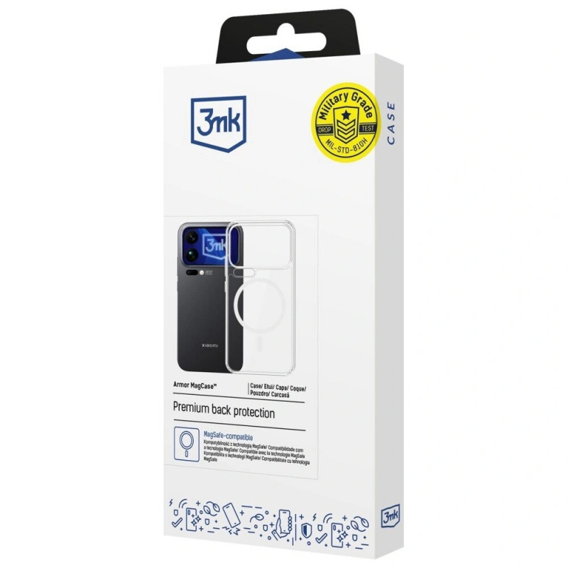 Funda para smartphone 3MK Armor MagCase Xiaomi 17 Pro, transparente