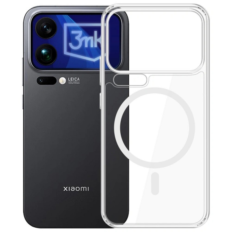 Funda para smartphone 3MK Armor MagCase Xiaomi 17 Pro Max, transparente