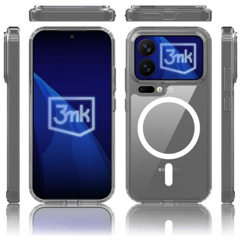 Funda para smartphone 3MK Armor MagCase Xiaomi 17 Pro Max, transparente