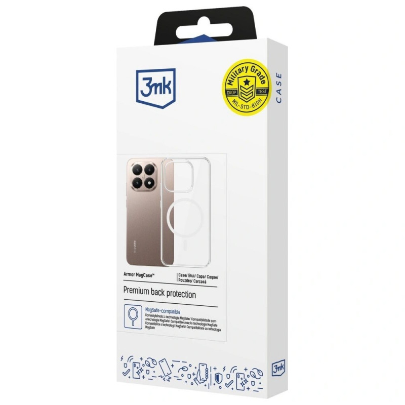 Funda para smartphone 3MK Armor MagCase Xiaomi 15T 5G, transparente
