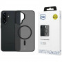 Funda para smartphone 3MK Smoke MagCase Samsung Galaxy A37, negro ahumado