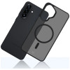 Funda para smartphone 3MK Smoke MagCase Samsung Galaxy A37, negro ahumado