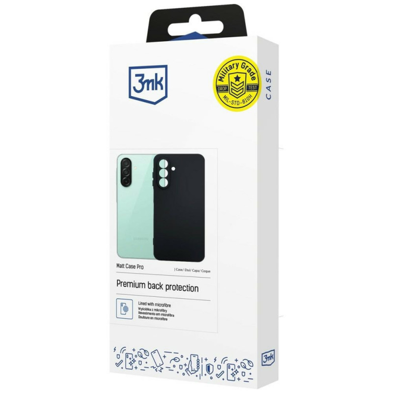 Funda para smartphone 3MK Matt Case Pro Samsung Galaxy A27 5G, negra