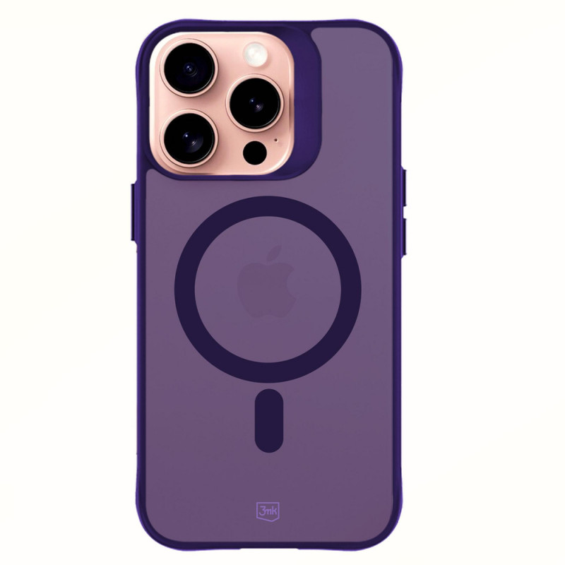 3MK Smoke MagCase para Apple iPhone 16 Pro Max, morado