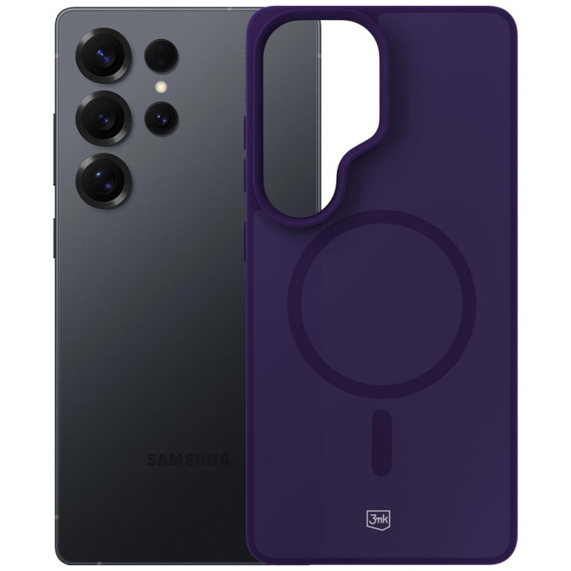 3MK Smoke MagCase para Samsung Galaxy S25 Ultra, morado