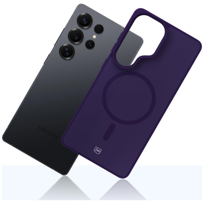 3MK Smoke MagCase para Samsung Galaxy S25 Ultra, morado