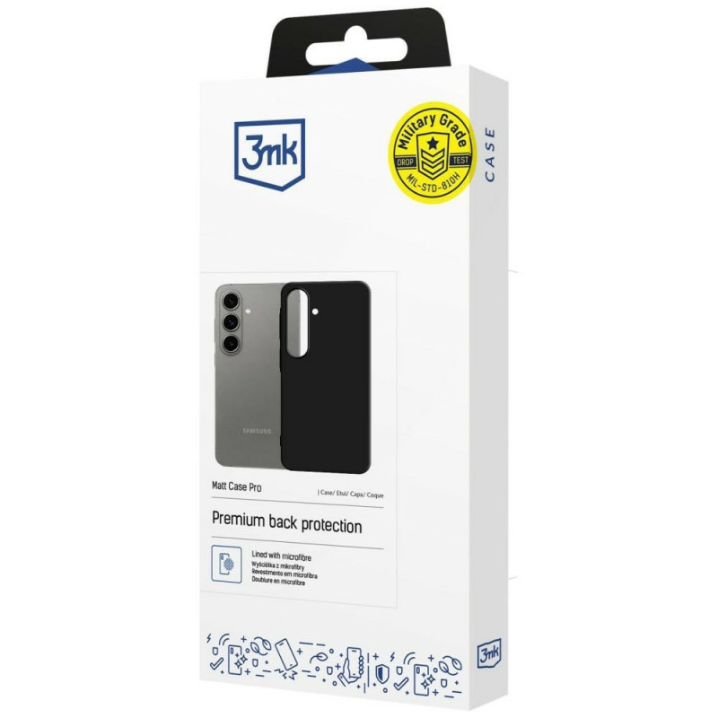 Funda para smartphone 3MK Matt Case Pro Samsung Galaxy A57, negra
