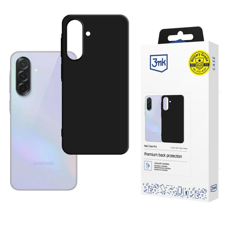 Funda para smartphone 3MK Matt Case Pro Samsung Galaxy A37, negra