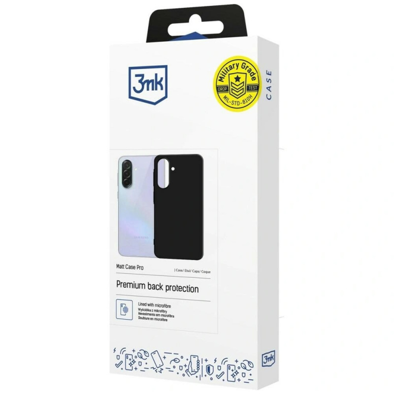 Funda para smartphone 3MK Matt Case Pro Samsung Galaxy A37, negra