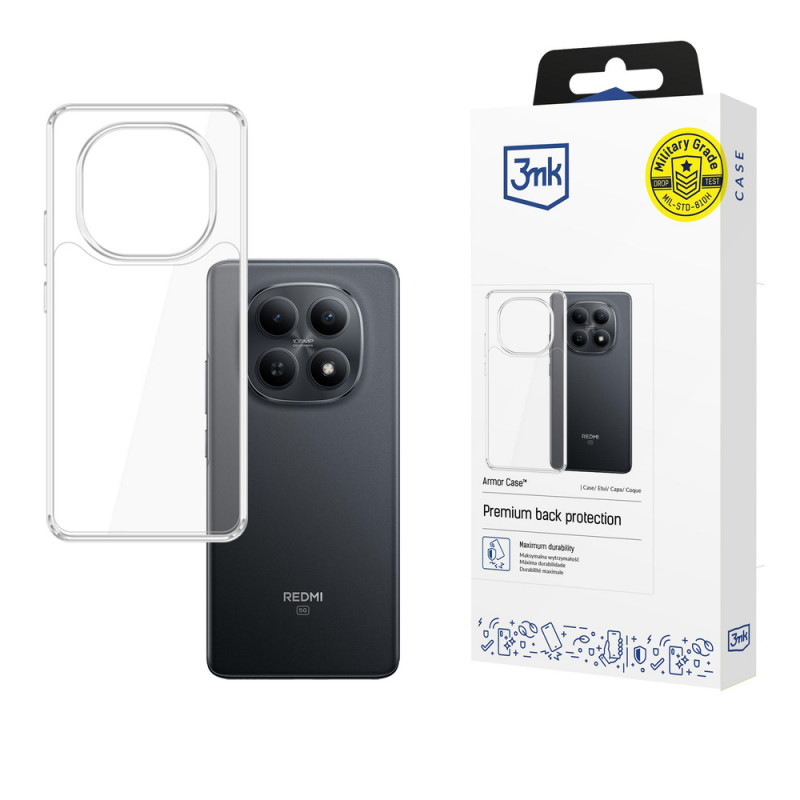 Funda para smartphone 3MK Armor Case Xiaomi Redmi Note 15 4G / 5G, transparente