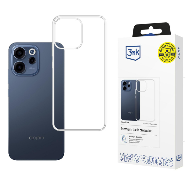 Funda transparente 3MK Clear Case para Oppo Reno 15 F 5G / Reno 15 FS 5G (CPH2801), transparente