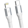 Cable 3MK Hyper Cable N-SERIES USB-C a Lightning, 2 m, 27 W, Blanco