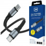 Cable 3MK Hyper Cable N-SERIES USB-C a USB-C, 1 m, 240 W, negro