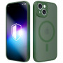 Funda 3MK Misty MagCase para Apple iPhone 15, verde