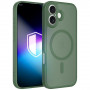Funda 3MK Misty MagCase para Apple iPhone 16, verde