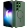 Funda magnética 3MK Misty MagCase para Samsung Galaxy S25 Ultra, verde