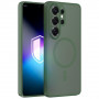 Funda magnética 3MK Misty MagCase para Samsung Galaxy S26 Ultra, verde