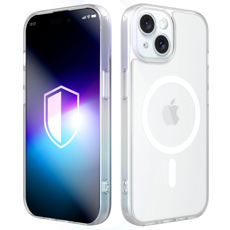 Funda magnética 3MK Misty MagCase para Apple iPhone 14, blanca