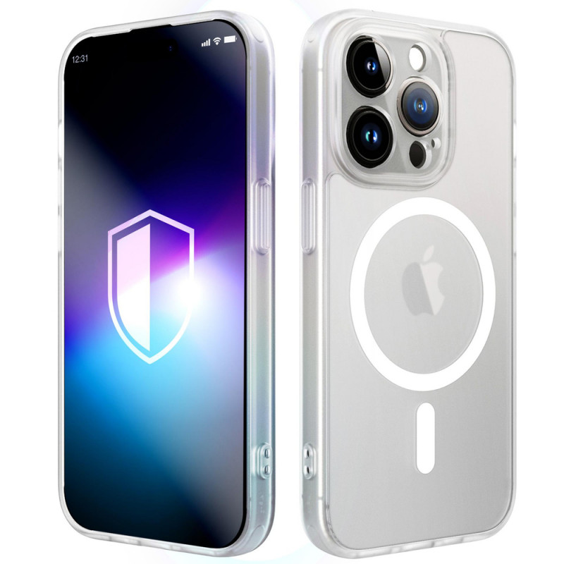 Funda magnética 3MK Misty MagCase para Apple iPhone 14 Pro, blanca