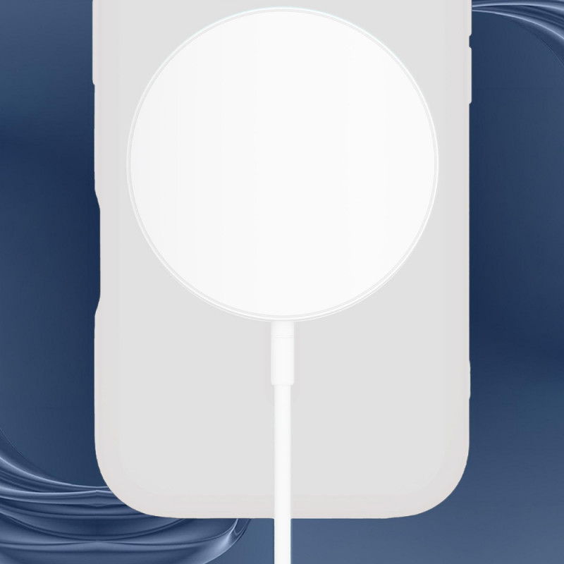 Funda para smartphone 3MK Misty MagCase Apple iPhone 15 Pro, compatible con MagSafe, blanca