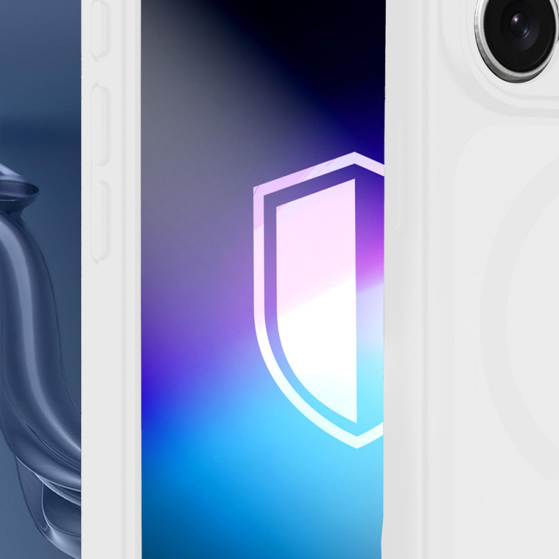 Funda para smartphone 3MK Misty MagCase Apple iPhone 15 Pro Max, compatible con MagSafe, blanca