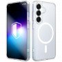Funda para smartphone 3MK Misty MagCase Samsung Galaxy S25, compatible con MagSafe, blanca