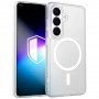 Funda para smartphone 3MK Misty MagCase Samsung Galaxy S26+, compatible con MagSafe, blanca