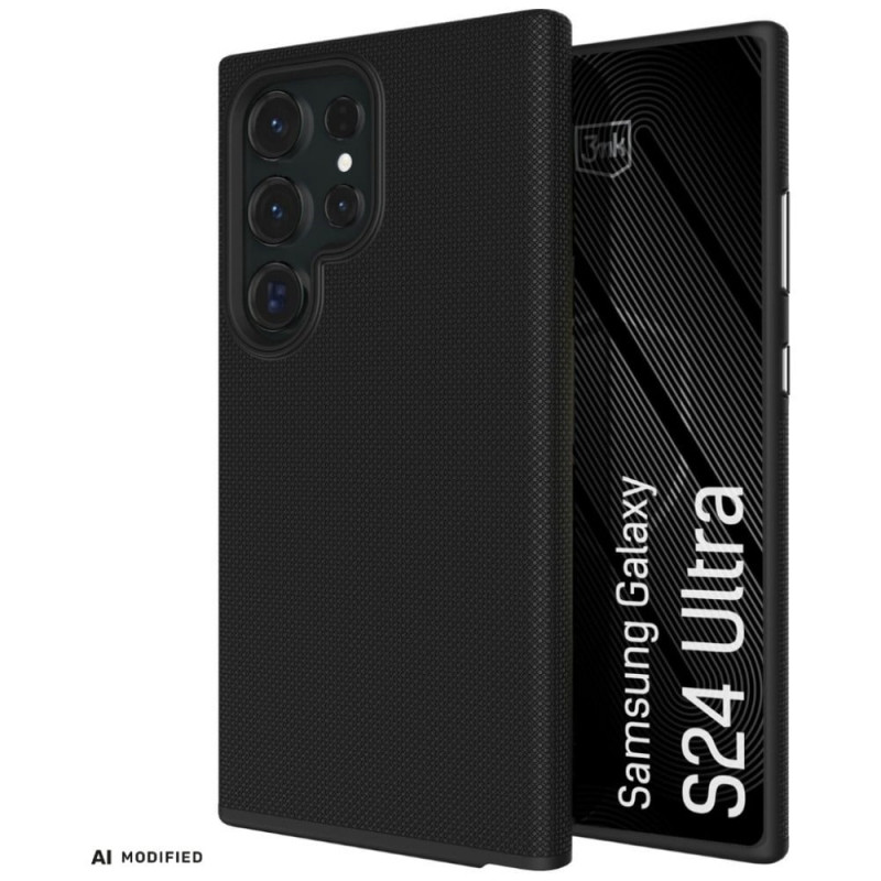 Funda 3MK Fortis MagCase para Samsung Galaxy S24 Ultra, negra