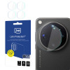 Cristal híbrido para lente de cámara 3MK Lens Protection para Oppo Find X9 Ultra (4 uds.)