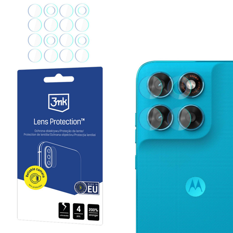 Cristal híbrido para lente de cámara 3MK Lens Protection para Motorola Moto G87 (4 uds.)
