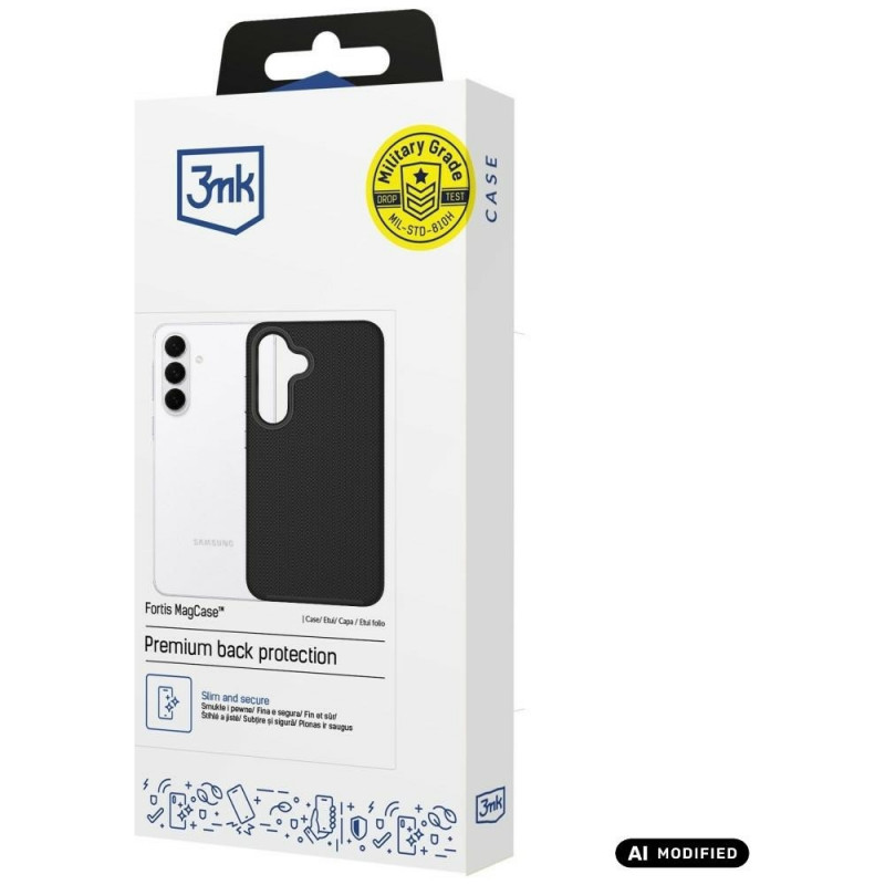 Funda para Samsung Galaxy S26 FE 3MK Fortis MagCase, negra