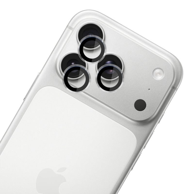 Protector de lente de cámara 3MK Lens Protection Pro para Apple iPhone 18 Pro / 18 Pro Max, negro