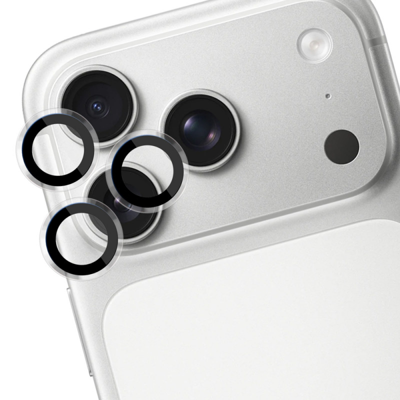 Protector de lente de cámara 3MK Lens Protection Pro para Apple iPhone 18 Pro / 18 Pro Max, negro
