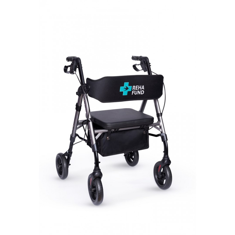 Andador de cuatro ruedas Rehafund Marsylia RF-617/G, grafito