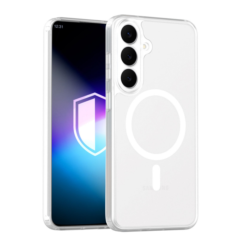 Funda para teléfono 3MK Misty MagCase Samsung Galaxy S26 FE, blanca