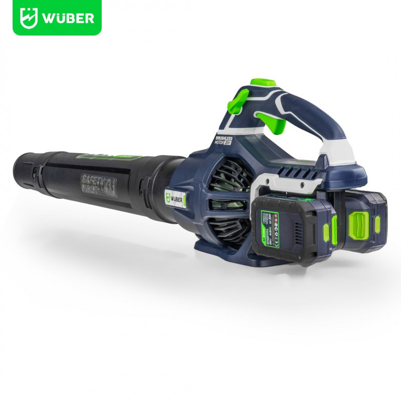 Soplador de hojas Wuber W04402, 40 V, 220 km/h