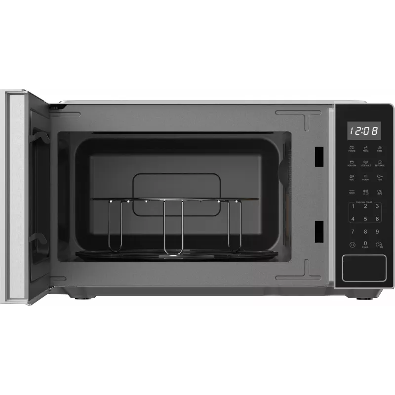 Horno microondas de instalación libre Amica MMW20E3GS con grill, 20 L, negro/plateado
