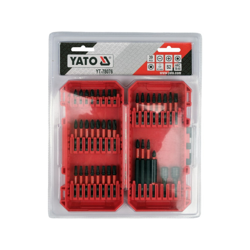 Juego de puntas de impacto YATO 39 pzs YT-78076